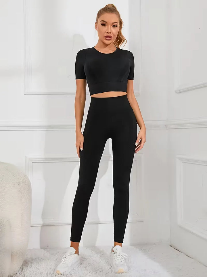 Tweedelige set met crop top