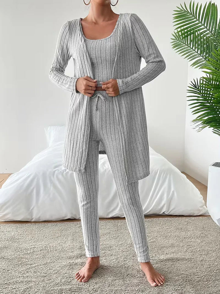 Driedelige set met cardigan