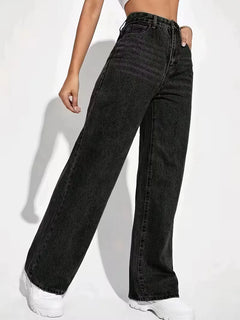 Wide leg broek met hoge taille