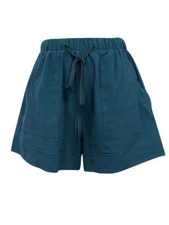 Korte broek met elastische taille