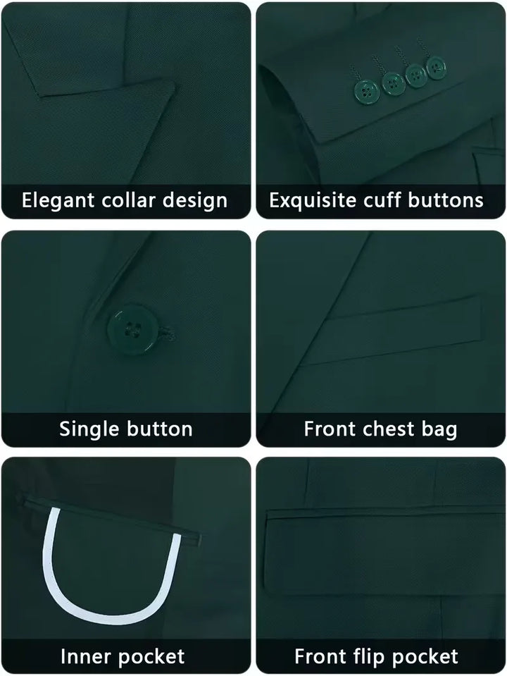 Drie-delig slim fit pak