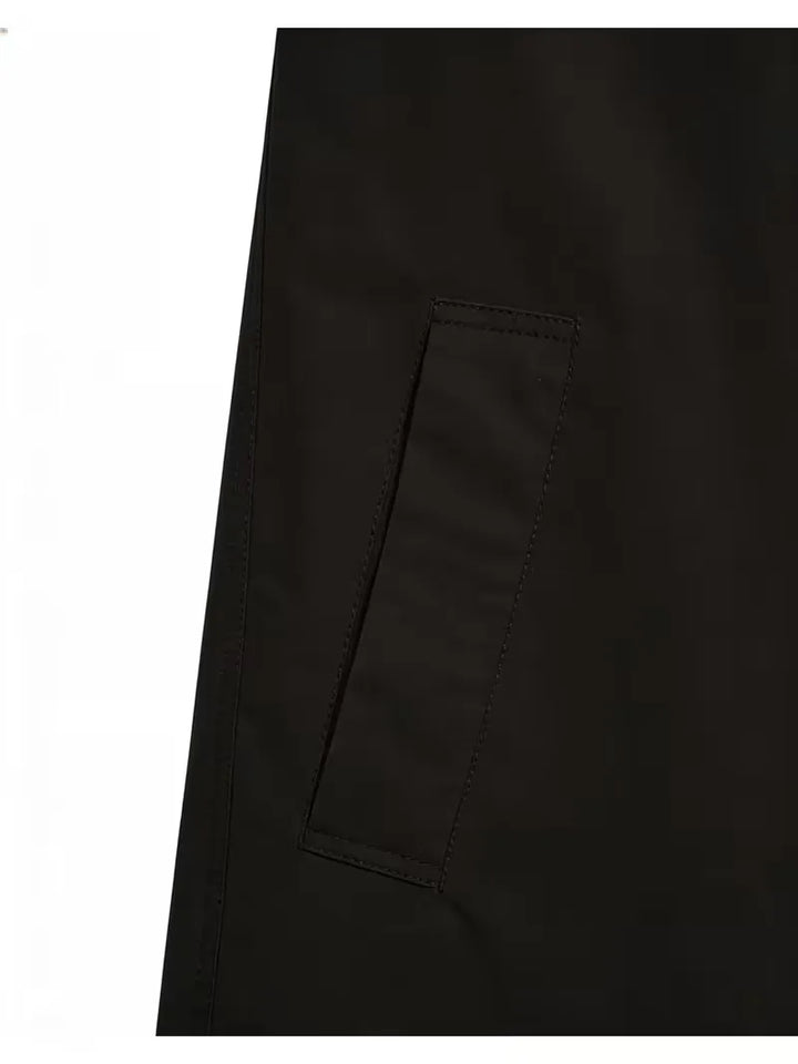 Slim fit trenchcoat met zakdetail