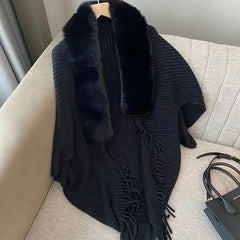 Winter sjaal met faux fur