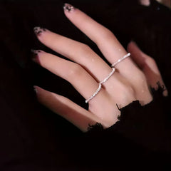 Ring set met sprankelende ringen