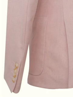Blazer met V-hals en knopen