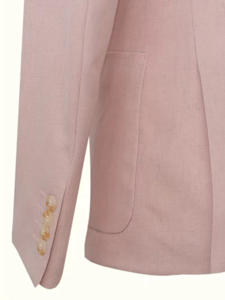 Linnen colbert slim fit