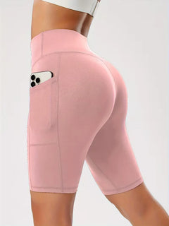 Slim-fit high-waisted shorts