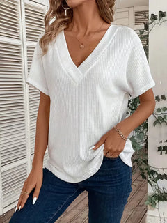 T-shirt met V-hals