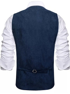 Gilet met V-hals en knopen