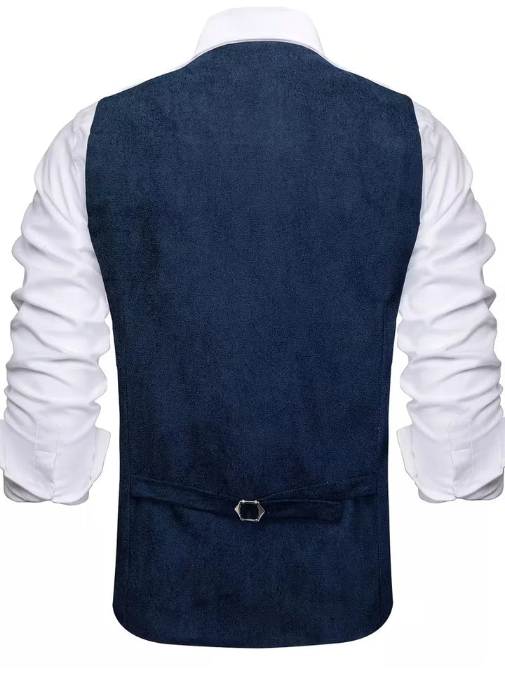 Gilet met V-hals en knopen