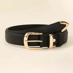 Smalle riem met gouden gesp