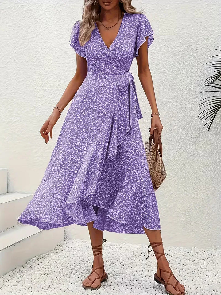 Wikkeljurk met bloemen