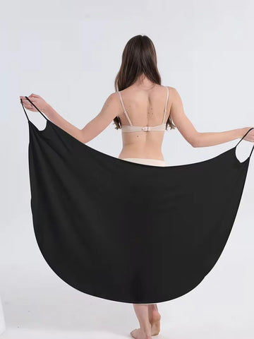 Cover-up met asymmetrische hals