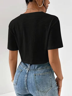 T-shirt met twistdetail