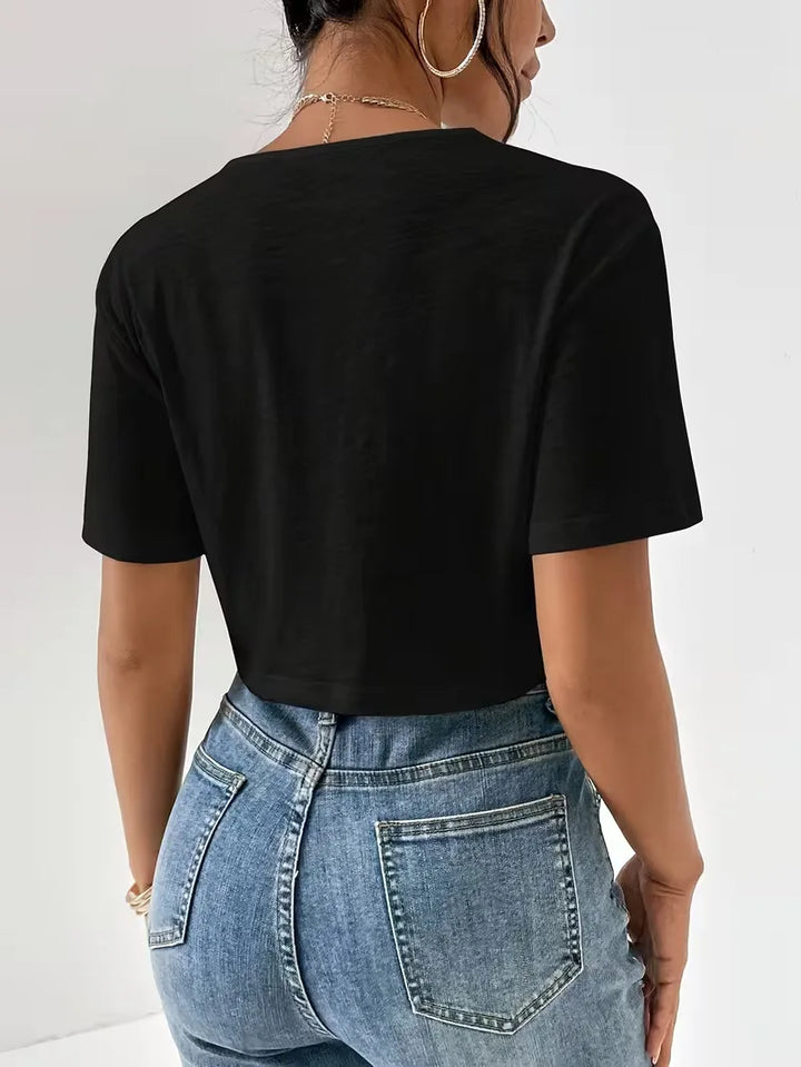 T-shirt met twistdetail