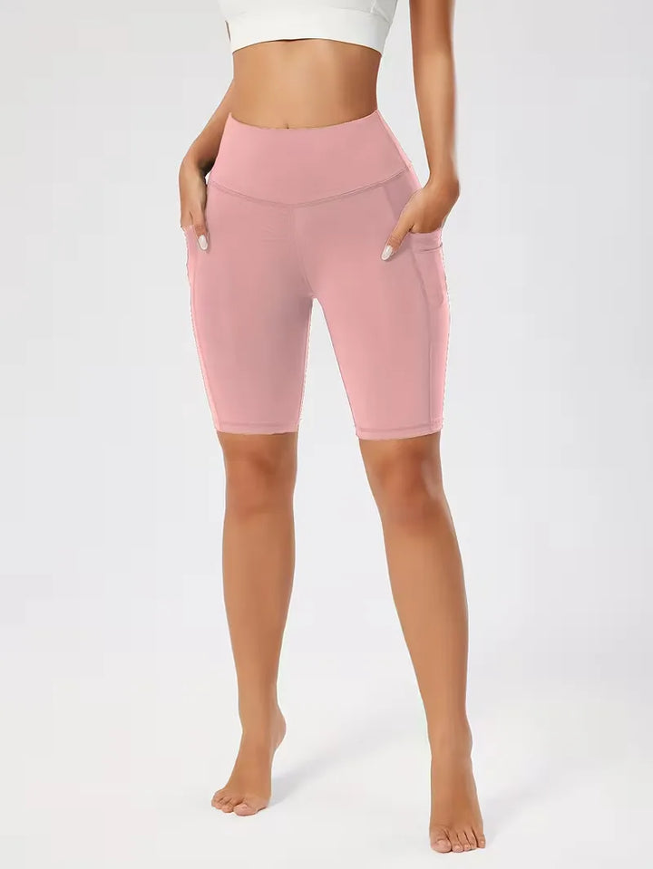Slim-fit high-waisted shorts