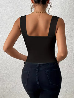 tanktop met vierkante hals
