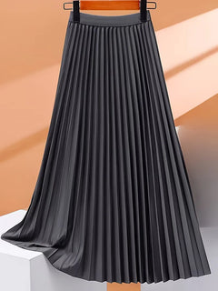 Plooirok met hoge taille