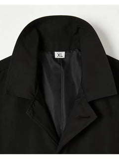 Slim fit trenchcoat met zakdetail