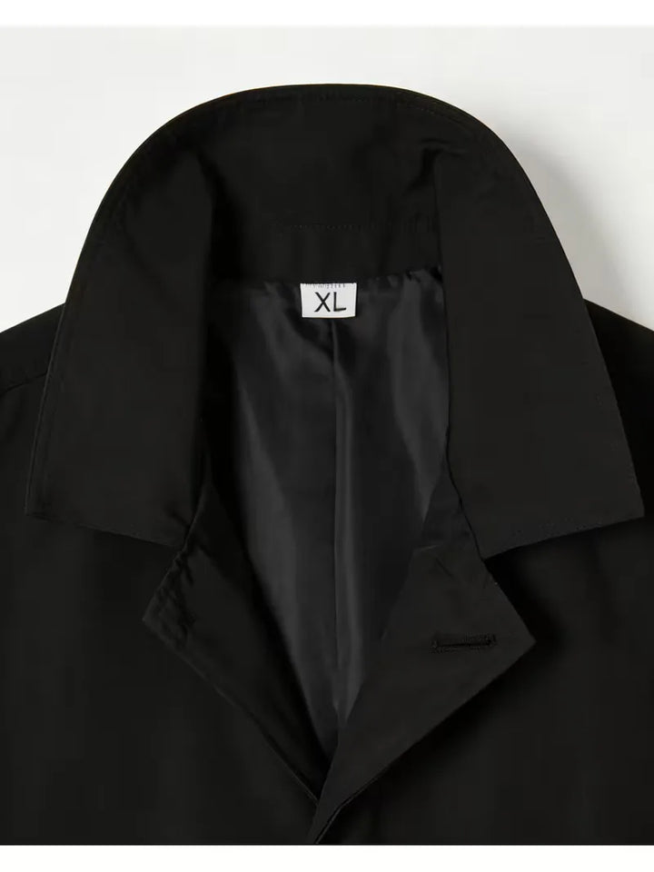 Slim fit trenchcoat met zakdetail