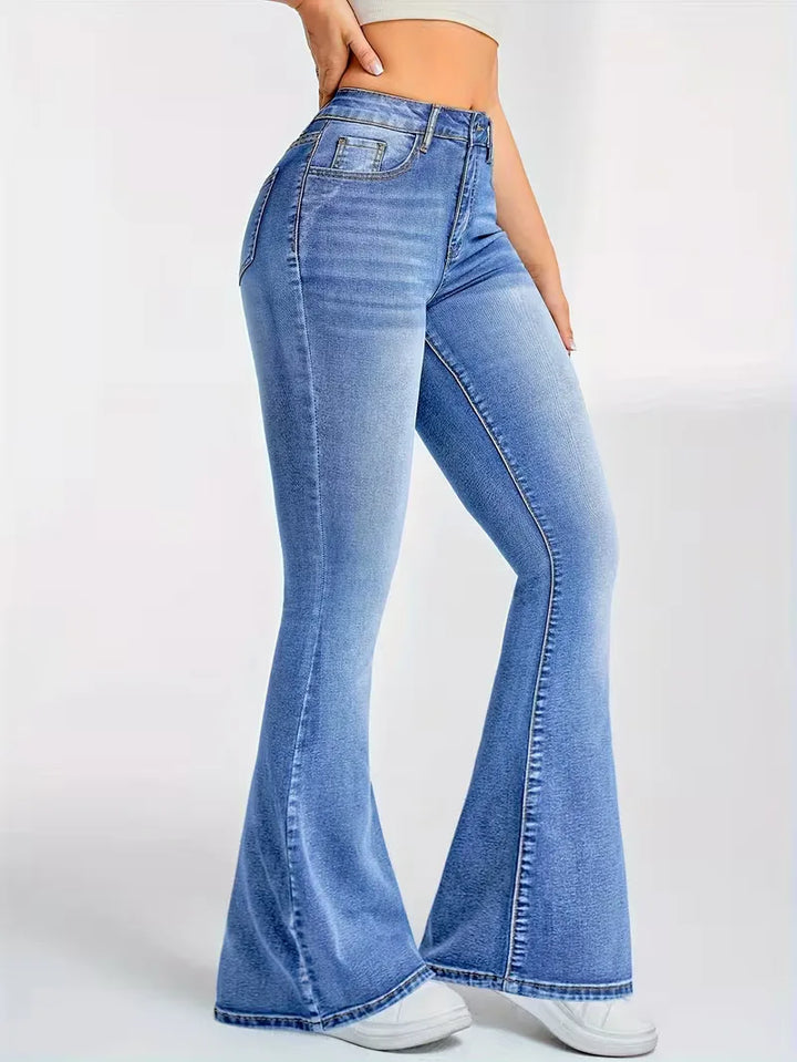 Flared jeans met hoge taille