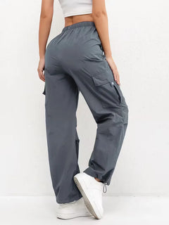 Cargo broek met hoge taille