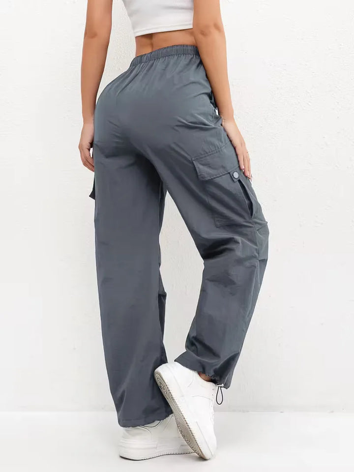 Cargo broek met hoge taille