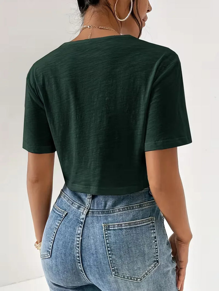T-shirt met twistdetail