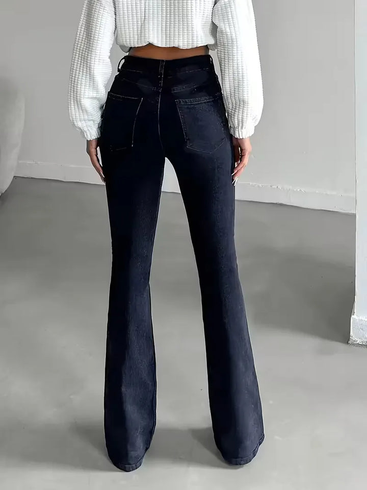 Flared jeans met hoge taille