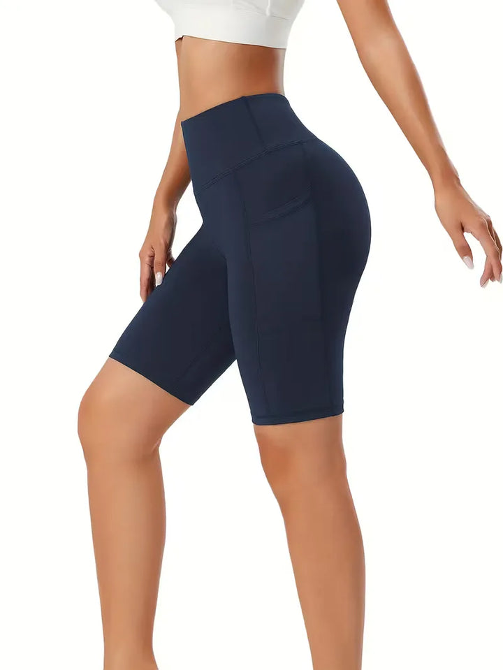 Slim-fit high-waisted shorts
