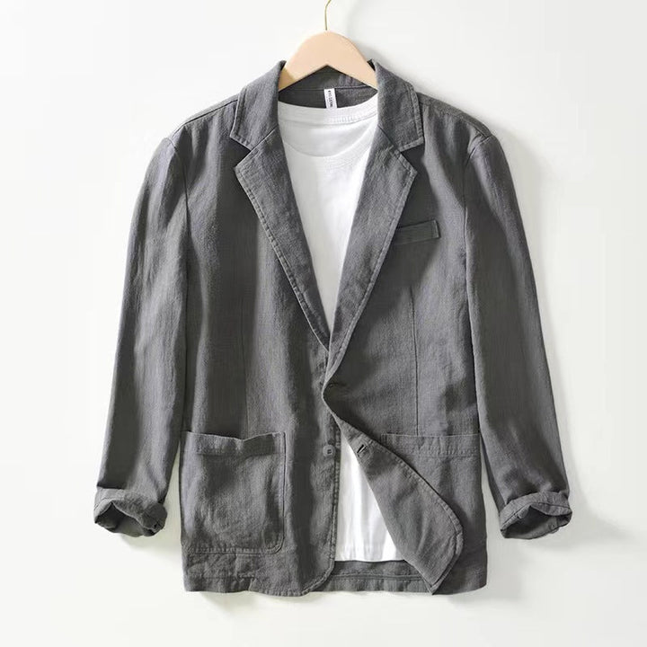 Blazer met reverskraag en opgerolde mouwen