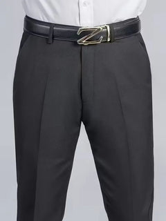 Broek met elastische tailleband en regular fit