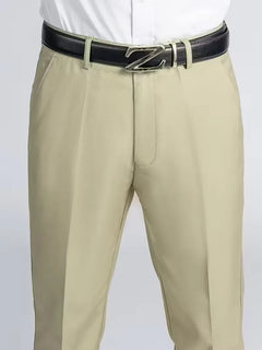 Broek met elastische tailleband en regular fit