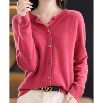 Cardigan met knoopsluiting en lange mouwen
