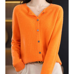 Cardigan met knoopsluiting en lange mouwen