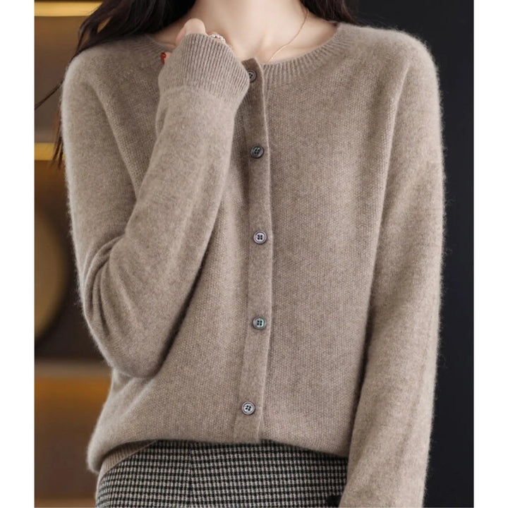 Cardigan met knoopsluiting en lange mouwen