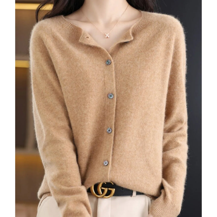 Cardigan met knoopsluiting en lange mouwen