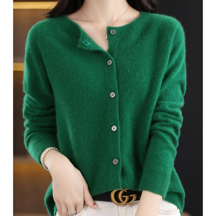 Cardigan met knoopsluiting en lange mouwen