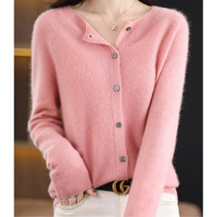 Cardigan met knoopsluiting en lange mouwen