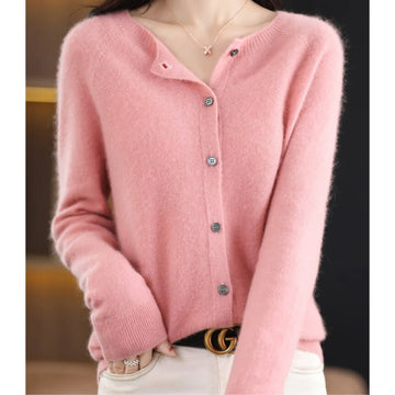 Cardigan met knoopsluiting en lange mouwen