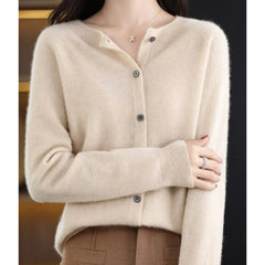 Cardigan met knoopsluiting en lange mouwen