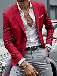 Casual blazer met dubbele knoopsluiting