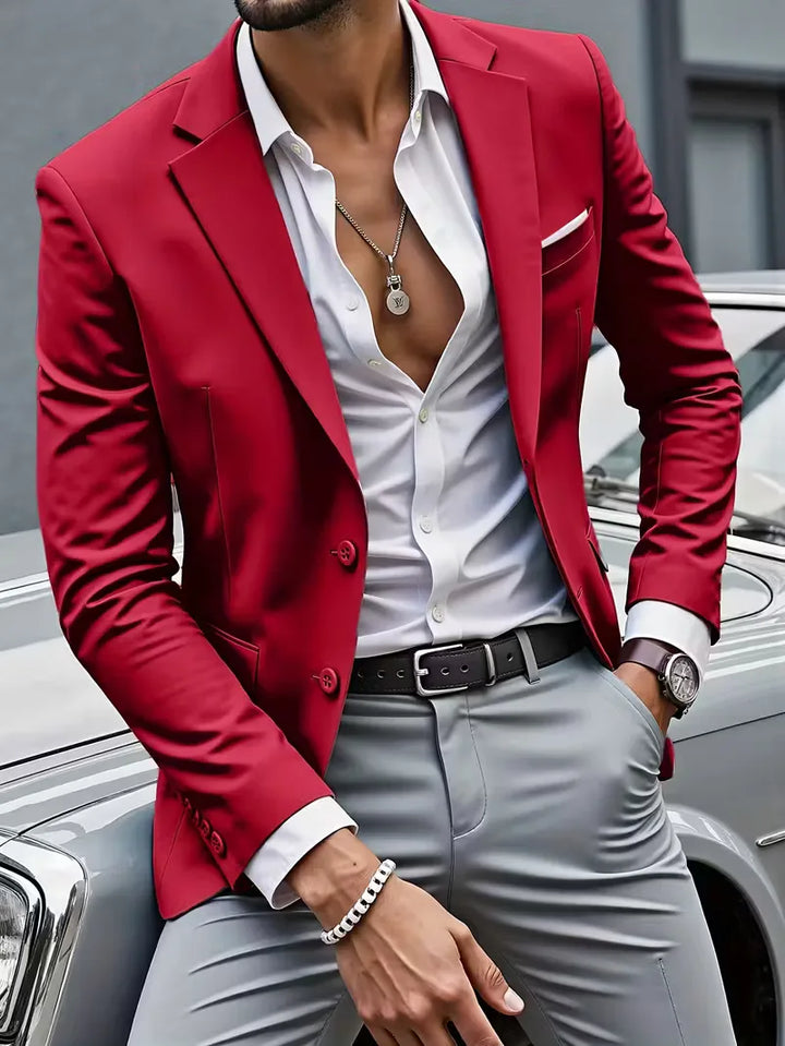 Casual blazer met dubbele knoopsluiting