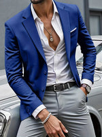 Casual blazer met dubbele knoopsluiting