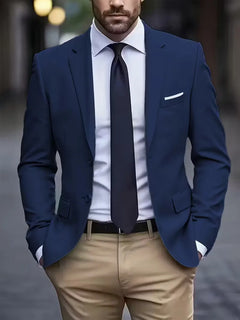 Casual blazer met dubbele knoopsluiting