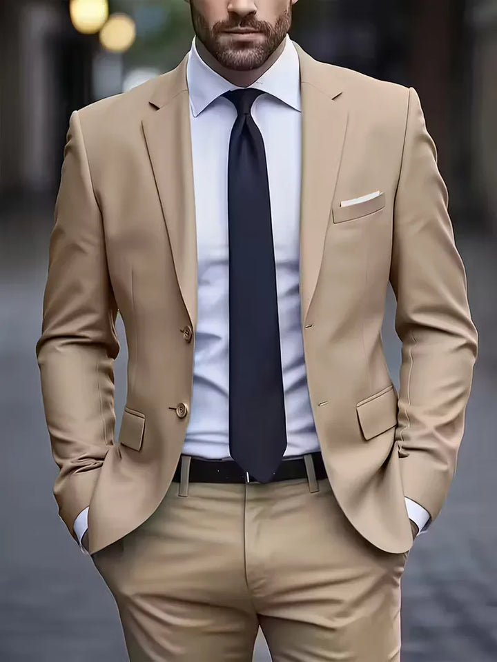 Casual blazer met dubbele knoopsluiting