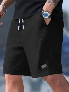 Casual shorts met trekkoord taille en zijzakken