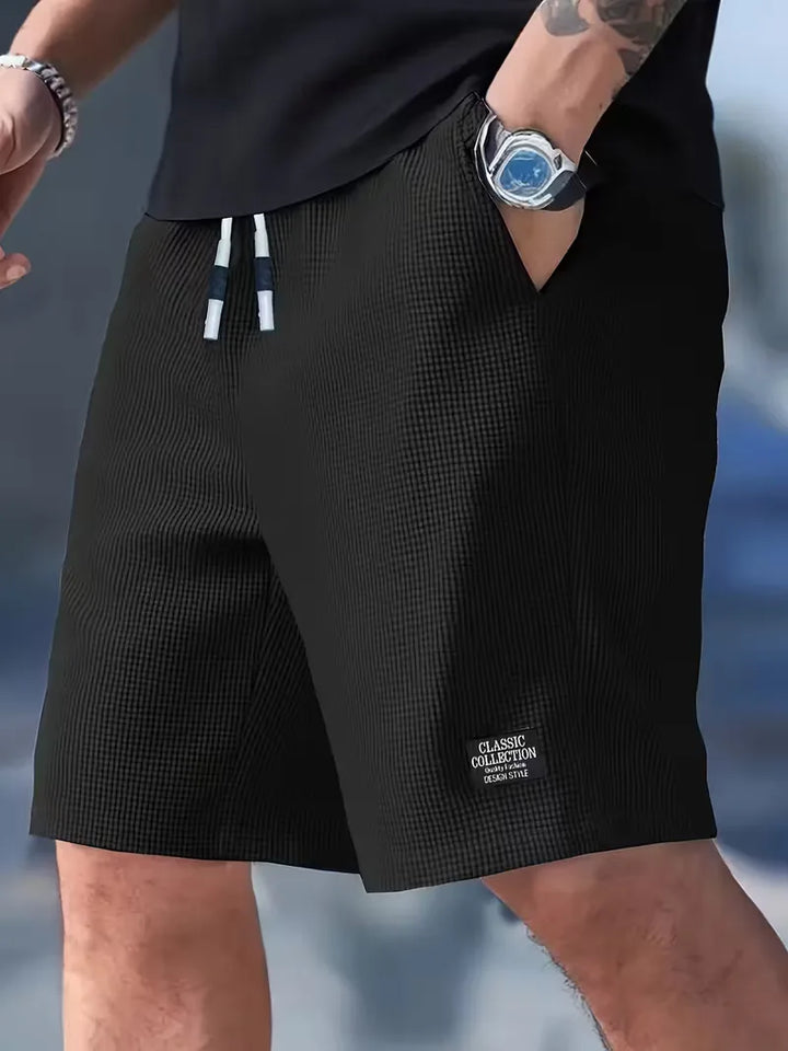 Casual shorts met trekkoord taille en zijzakken