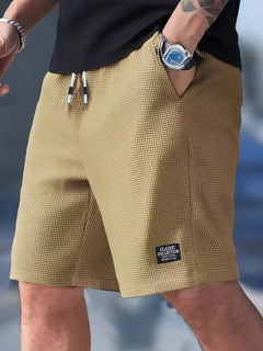Casual shorts met trekkoord taille en zijzakken