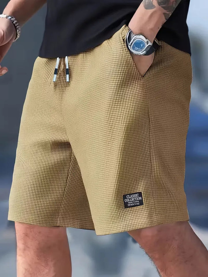 Casual shorts met trekkoord taille en zijzakken